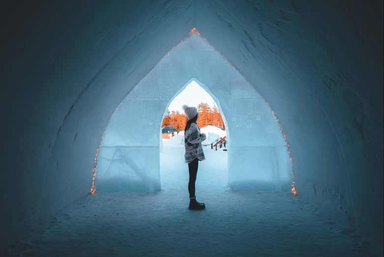 Asombraos con los espectaculares arcos de nieve