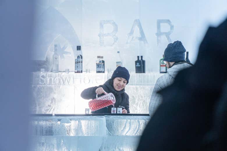 La barra del Ice Bar