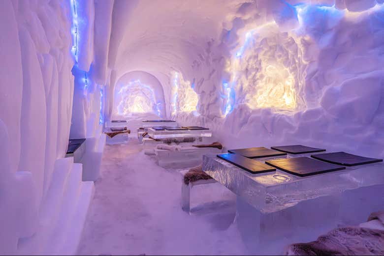 La arquitectura del exclusivo Ice Restaurant
