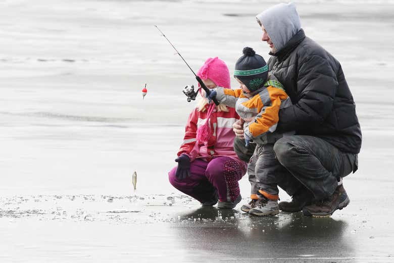Learning how to ice fish