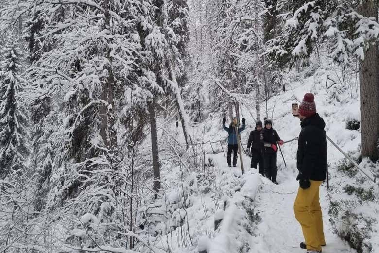 Recorreremos los senderos nevados