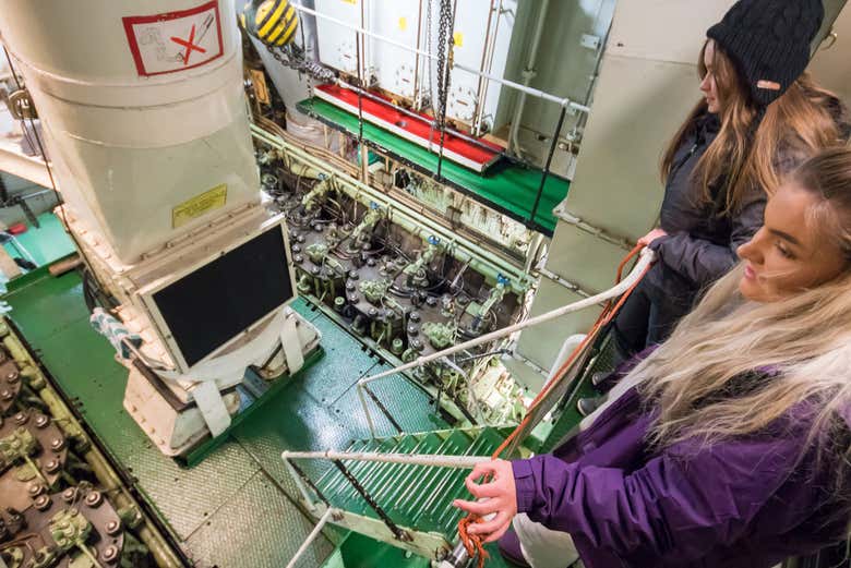 Haremos un recorrido por el barco