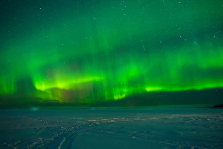 Aurora boreal em Rovaniemi