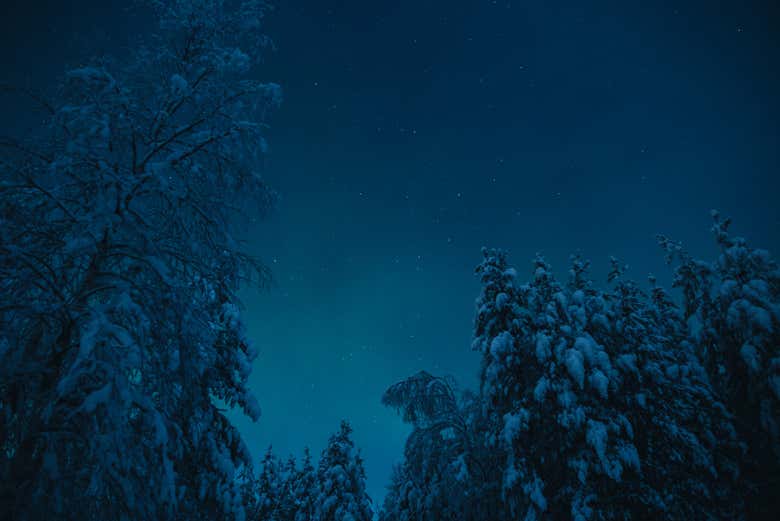 Esperando o aparecimento da aurora boreal