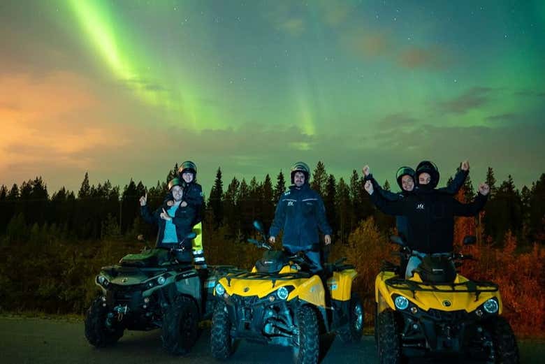 Recorriendo Rovaniemi en quad
