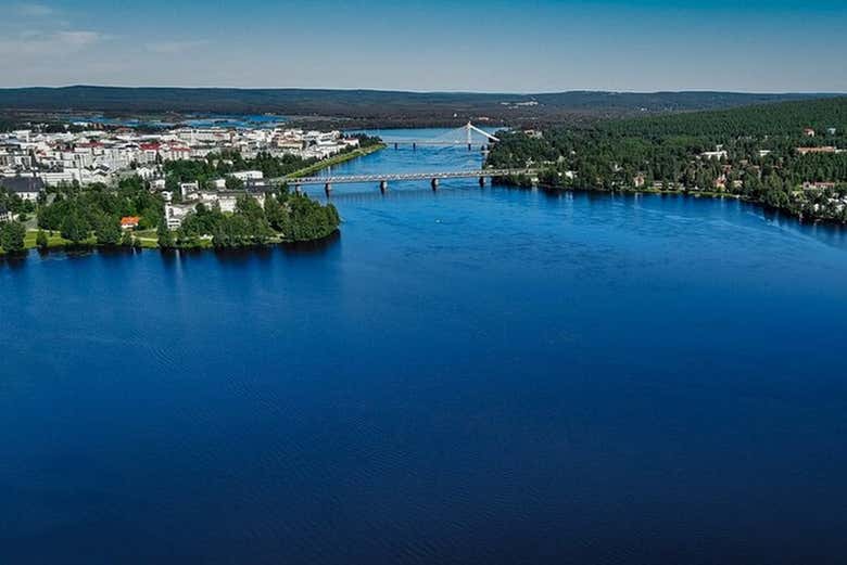 Vistas aéreas de Rovaniemi 