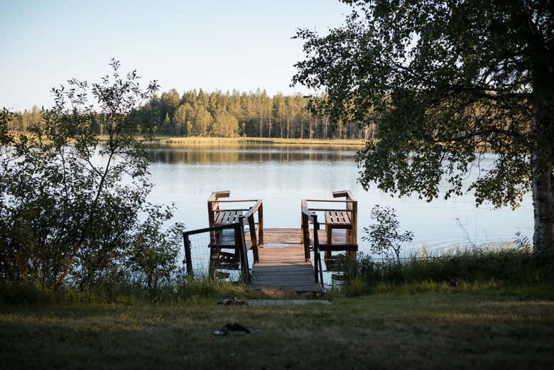 Lago en verano