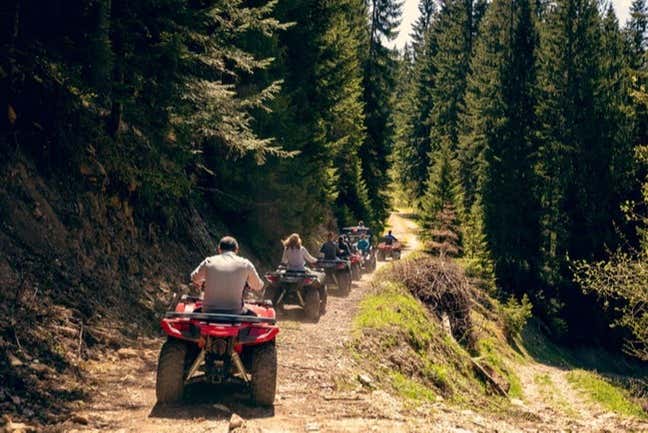 Conduciendo el quad