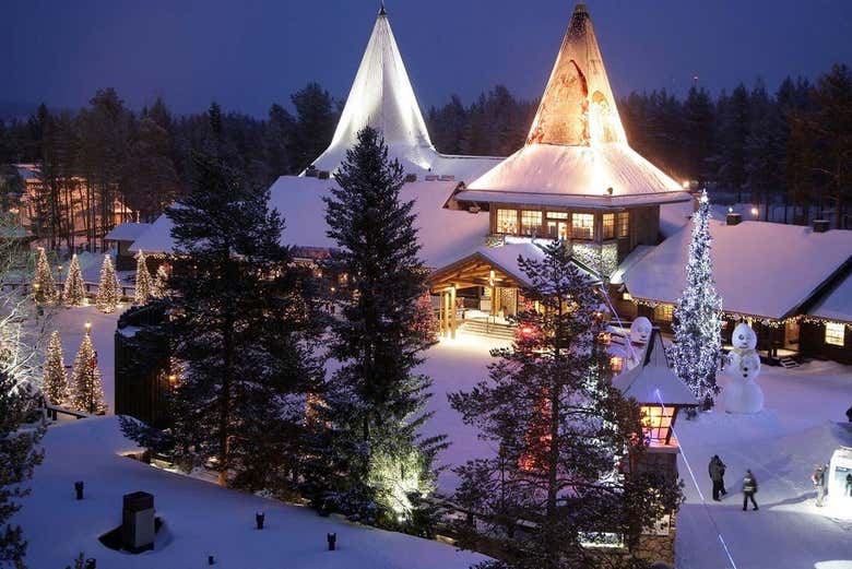 Visitando la aldea de Papá Noel