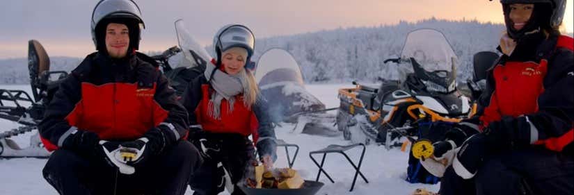 Snowmobile in Rovaniemi