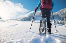 Passeio com raquetes de neve