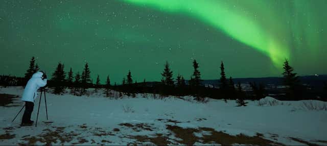Tour fotografico dell'aurora boreale con barbecue