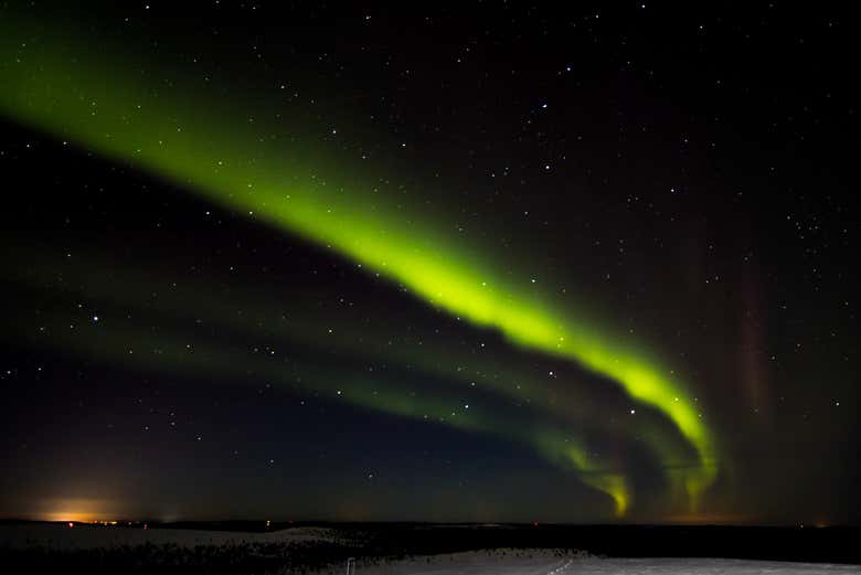 Aurora boreale in Finlandia