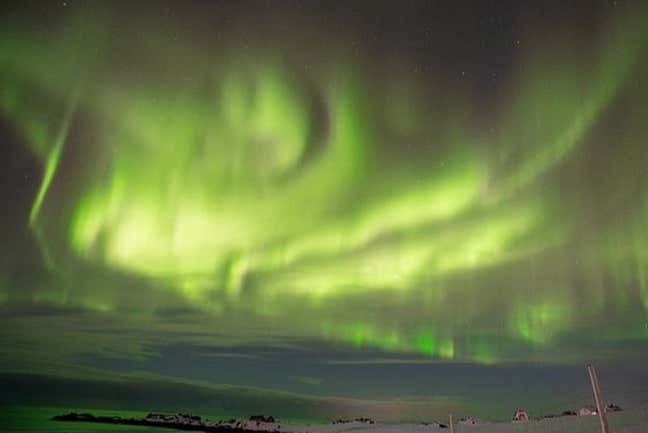 Aurora boreal en Sirkka