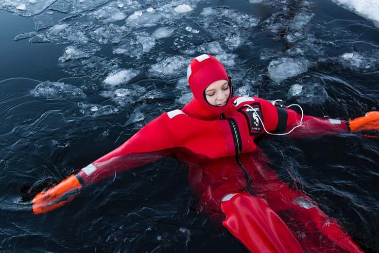 Disfrutando de la flotación