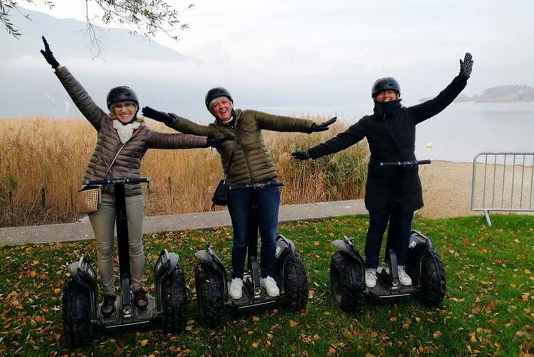 Stopping for a photo at Lac du Bourget