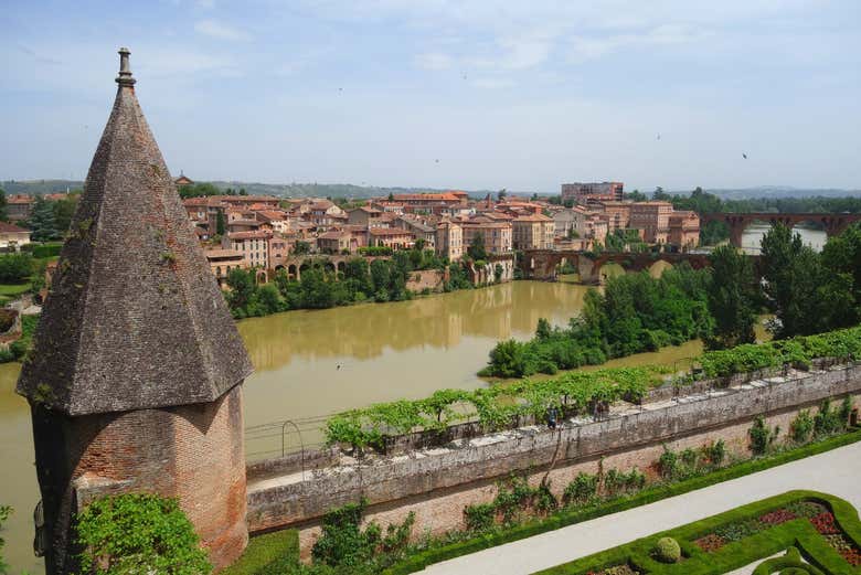 Vue sur les jardins d'Albi