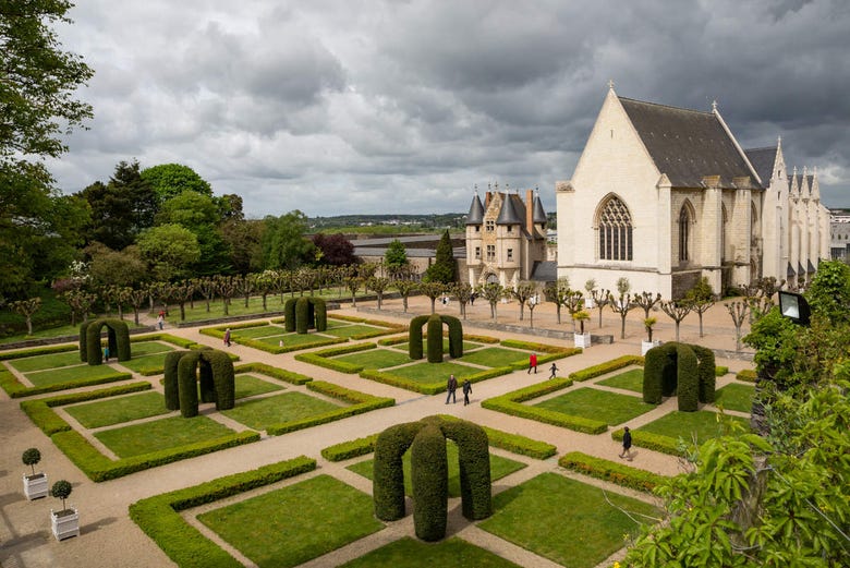 Jardins do castelo de Angers