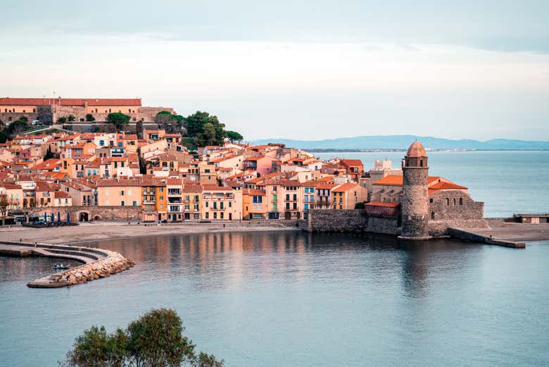 Vue sur le port de Collioure