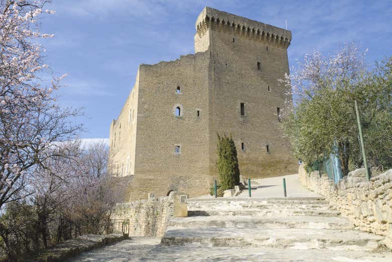 Ruínas do castelo papal de Châteauneuf-du-Pape