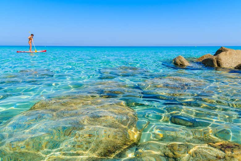 Stand up paddle in Corsica
