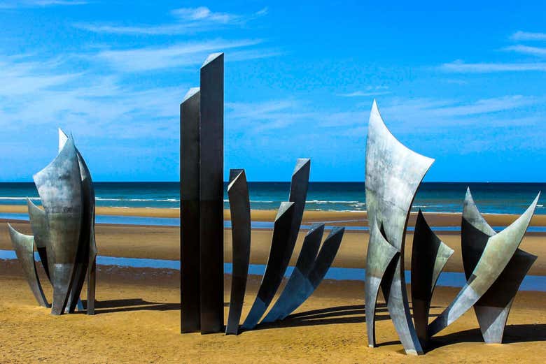 Monumento de la II Guerra Mundial en Omaha Beach