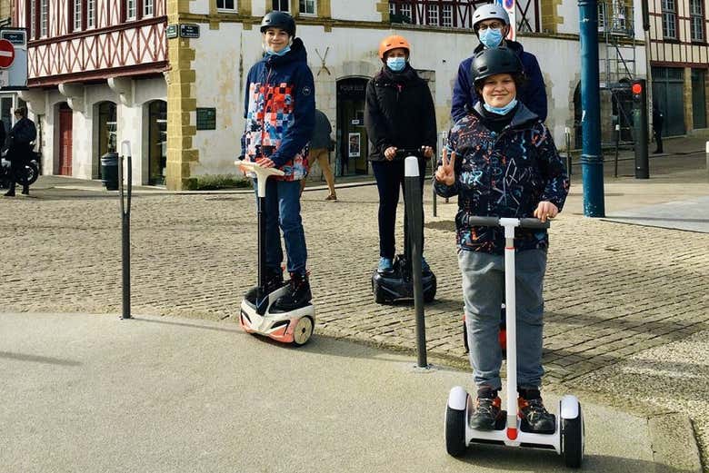 In segway per il centro di Baiona