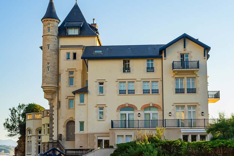 La Villa Belza, en la costa de Biarritz