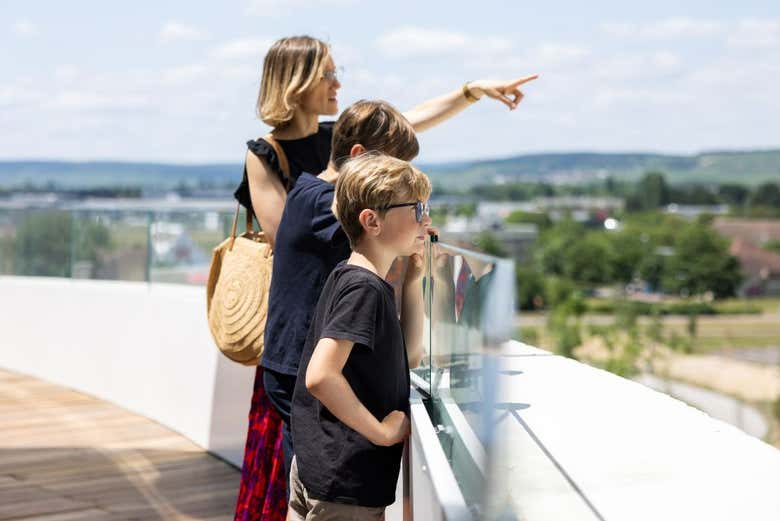 Visita al punto panoramico dell'edificio