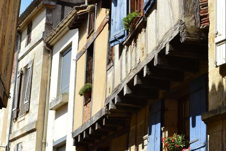 Calle del centro histórico de Bergerac