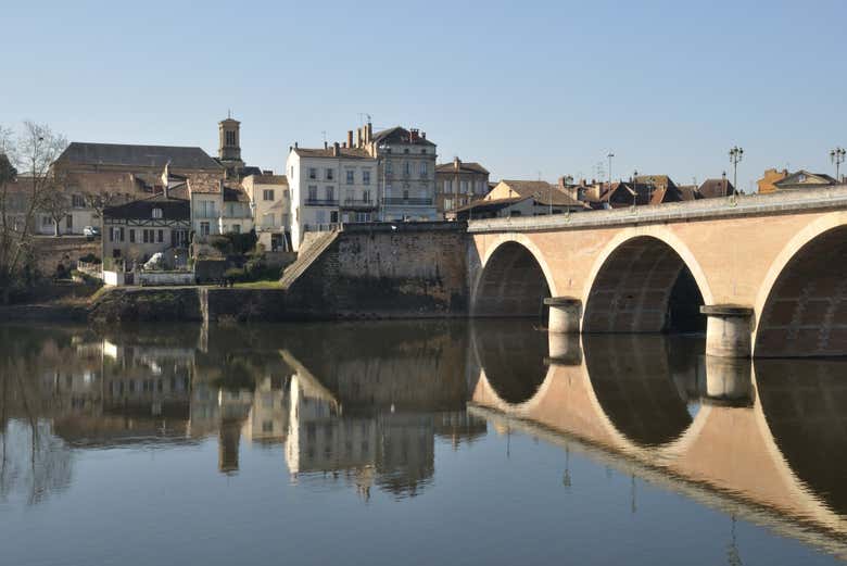 Pont Vieux de Bergerac sobre el río Dordoña