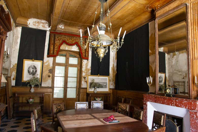 Una de las salas del château de La Provenquière
