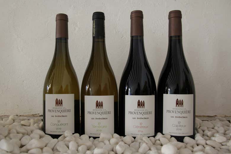 Degustaremos diferentes vinhos da Provenquière
