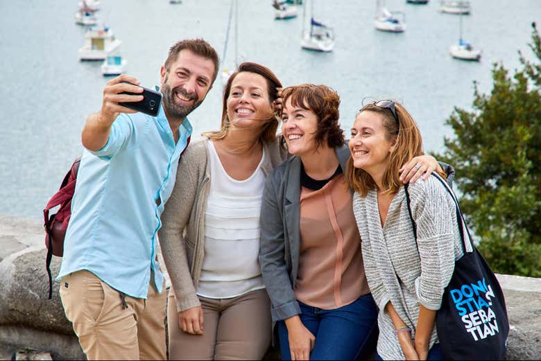 ¡Momento selfie en San Juan de Luz!
