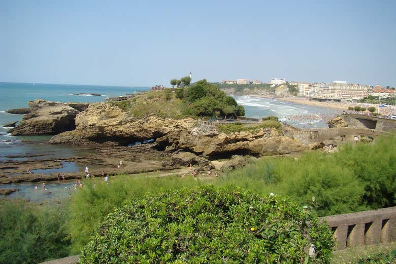 Biarritz coastline