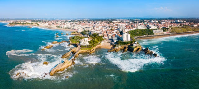 Balade en hélicoptère à Biarritz et sur la Côte basque