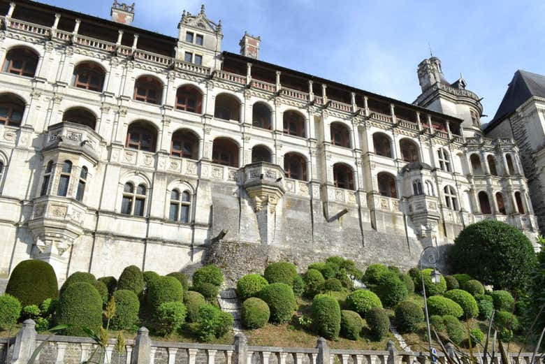 Facciata del castello di Blois