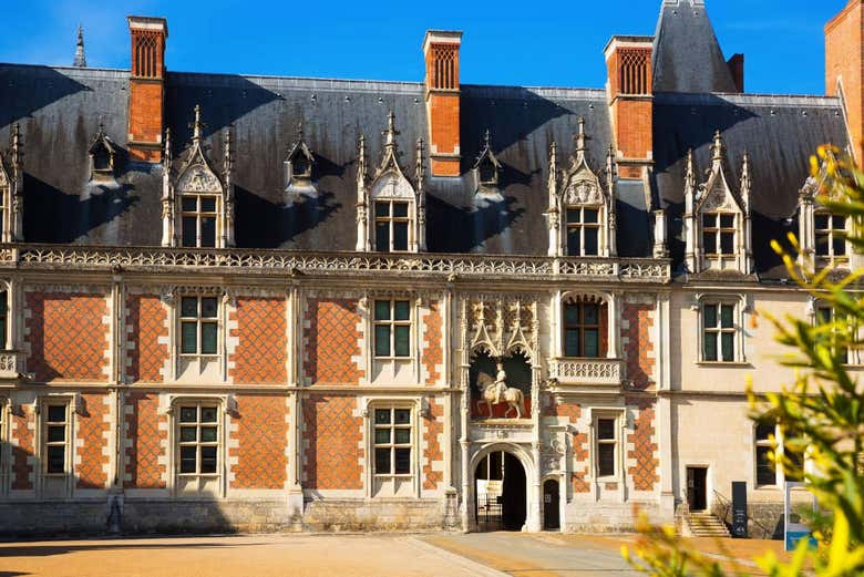 Facciata del castello di Blois