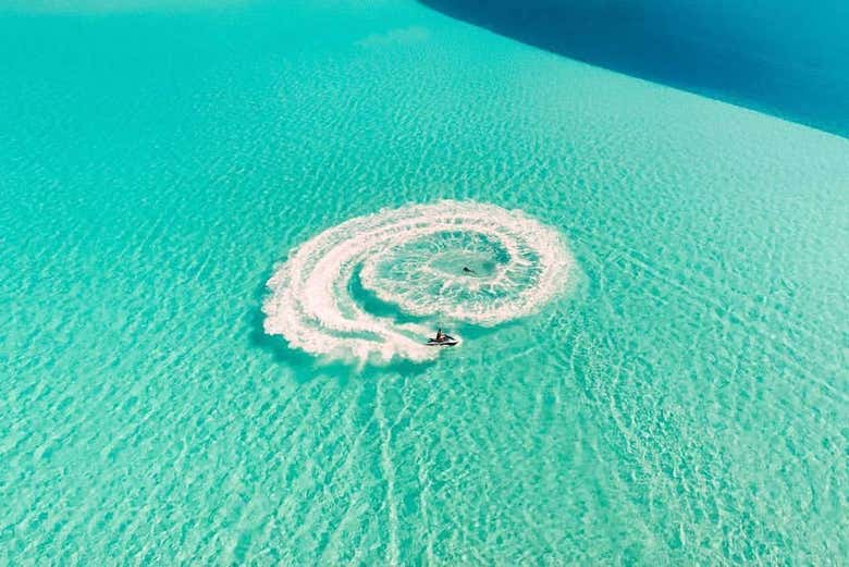 Laguna azul de Bora Bora