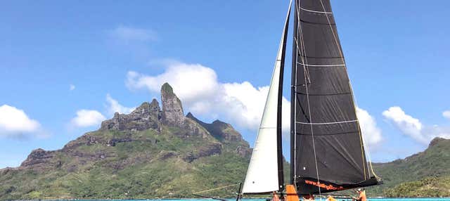 Balade en catamaran à Bora-Bora