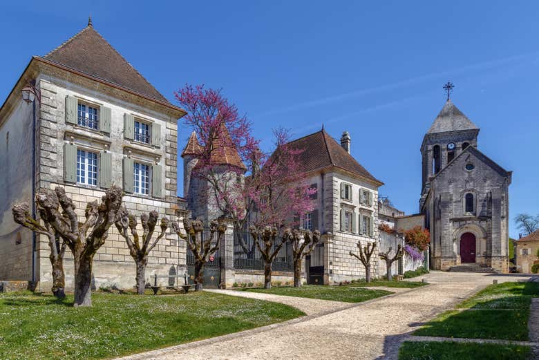 Arquitectura exterior del castillo de Bourdeilles