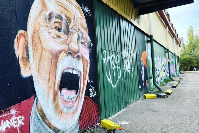 Arte urbano del barrio Darwin