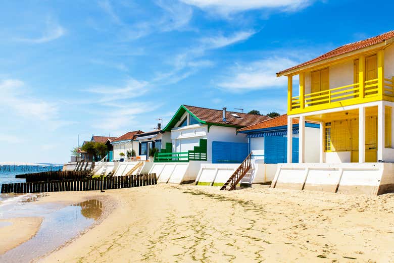 Coloridas casas de Cap Ferret