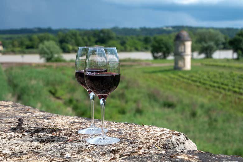 Probaremos varios vinos elaborados en los alrededores de Burdeos