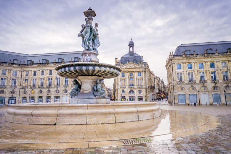 La fontana di Place de la Bourse