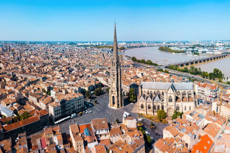 Vista aerea di Bourdeaux