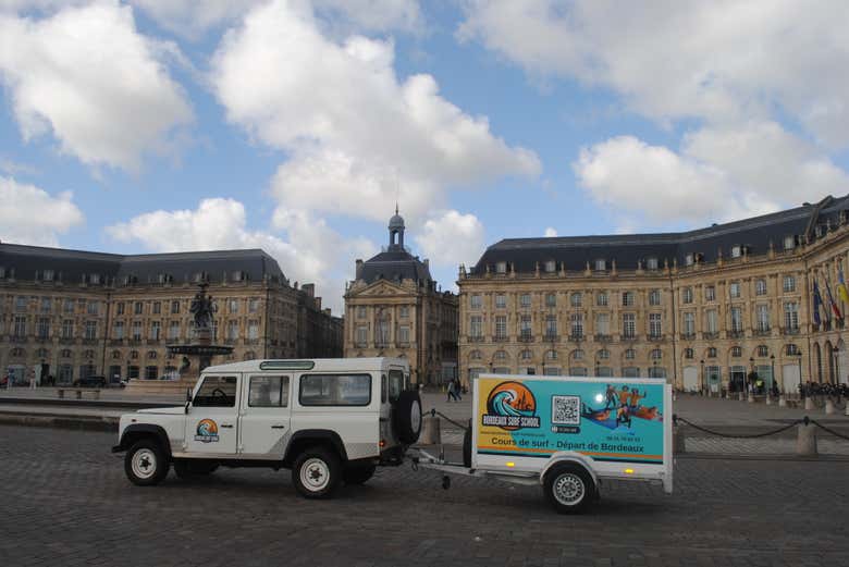 Véhicule dans lequel vous voyagerez