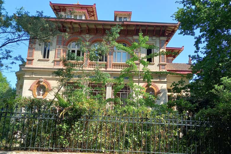 Una de las villas típicas de Arcachón