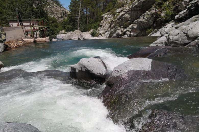 Natural pools in the Stanciacone torrent