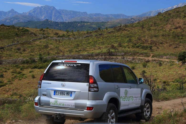 Jeep route through inland Corsica